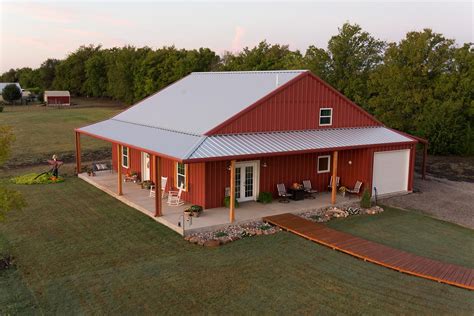 red barn metal house|galvanized steel barn.